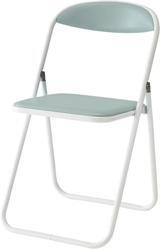 折りたたみイスCF−8ホワイトターコイズ4脚以上