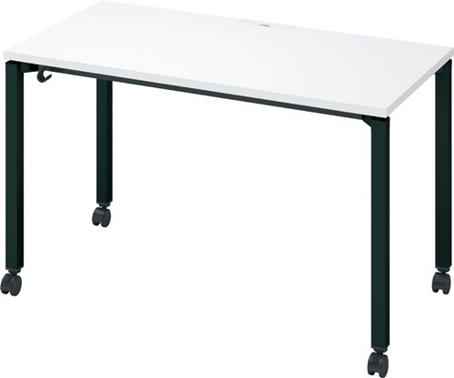 インベントFS角形1200×600ホワイト脚BK