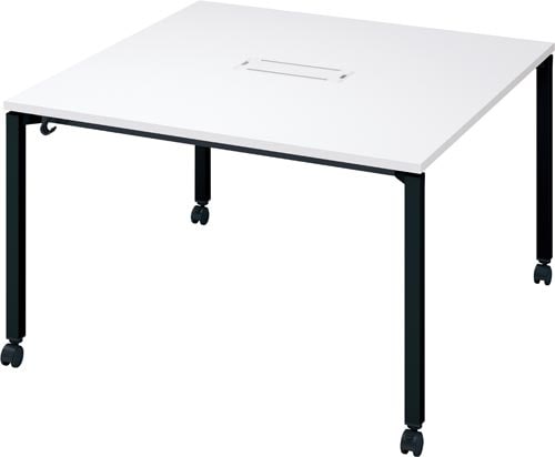 インベントFS角形1200×1200ホワイト脚BK