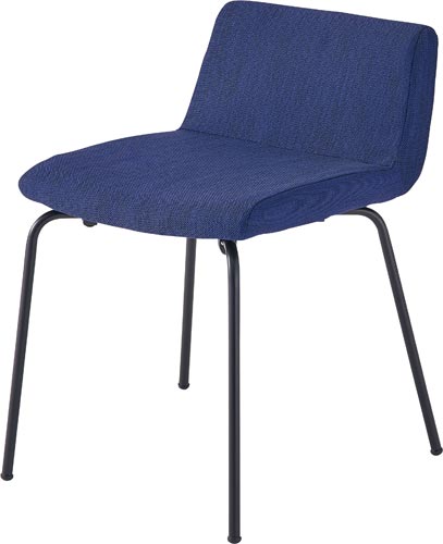ローバックチェア BK脚 ネイビー 4脚以上