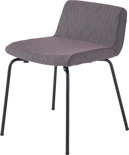 ローバックチェア ブラック脚 ダークグレー