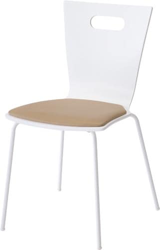 アルベチェア ホワイト PVCベージュ 4脚以上