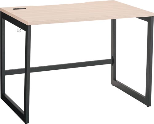 リスムデスクD700W1000 黒脚 ナチュラル