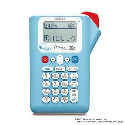 ピータッチ PT−J100SNL スヌーピーブルー