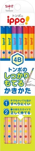 かきかたえんぴつ しっかり持てる六角軸01 4B