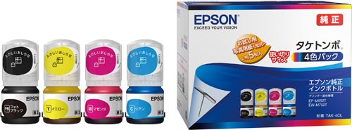 純正インクボトル TAK−4CL 4色パック