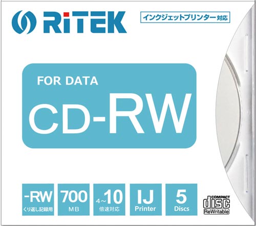 データ用CD−RW 10倍速 700MB
