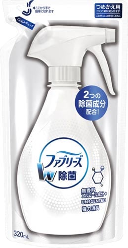 ファブリーズW除菌無香料 詰替320ml×5