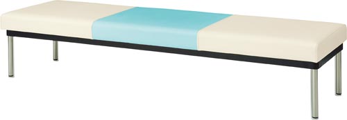 ロビーベンチ 幅1800 背なし ブルー