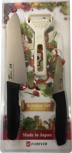 銀チタン包丁3点セット