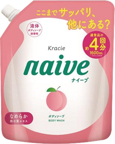 ナイーブ ボディソープ 桃の葉エキス 詰替1.6L