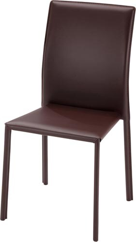 ブライトスタッキングチェア(ダークブラウン)4脚入