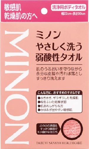 ミノンやさしく洗う弱酸性タオル