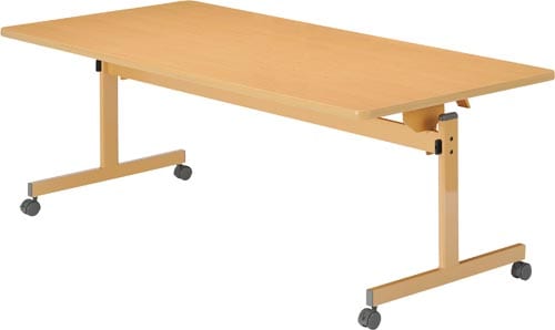 介護用フラップテーブル 幅1800 メープル