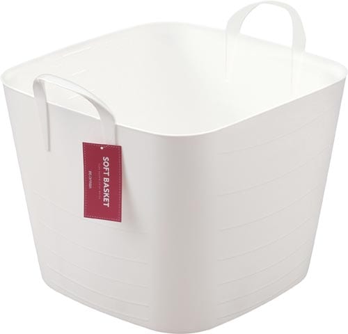 ソフトバスケット スクエアL ホワイト