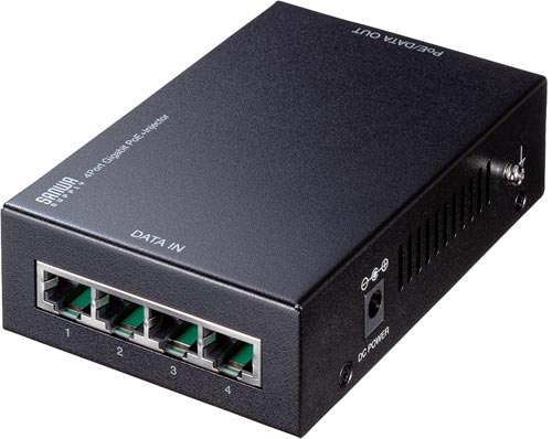 PoEインジェクター(4ポート対応)