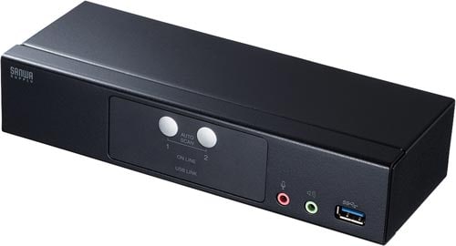 DP対応パソコン自動切替器(2:1)