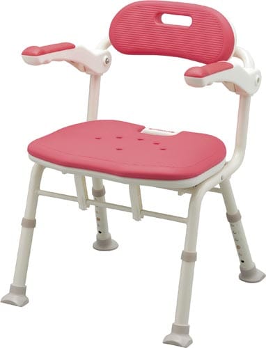 折りたたみシャワーベンチ (ISフィット) レッド