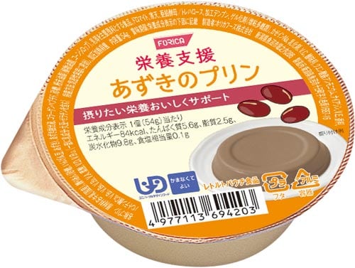 栄養支援シリーズ あずきのプリン 54g 1ケース