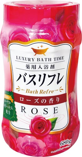 バスリフレ薬用入浴剤ローズの香り680g