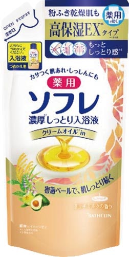 薬用ソフレ濃厚しっとり入浴液リッチミルク詰替