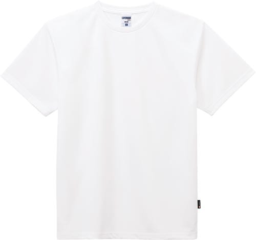 ドライTシャツ(ポリジン加工)ホワイト Lサイズ