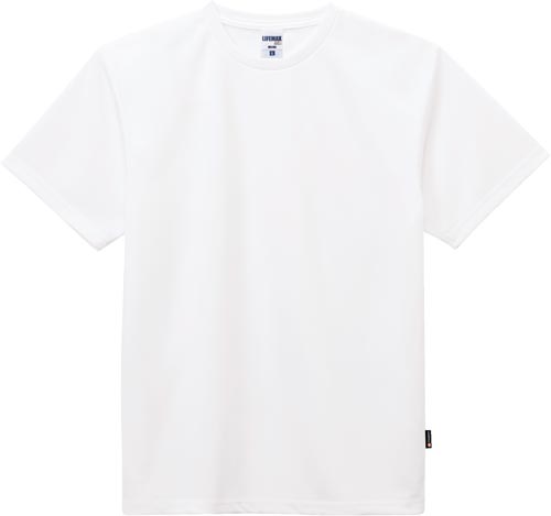 ドライTシャツ(ポリジン加工)ホワイト XLサイズ