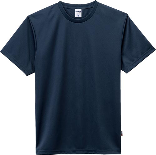 ドライTシャツ(ポリジン加工)ネイビー Mサイズ