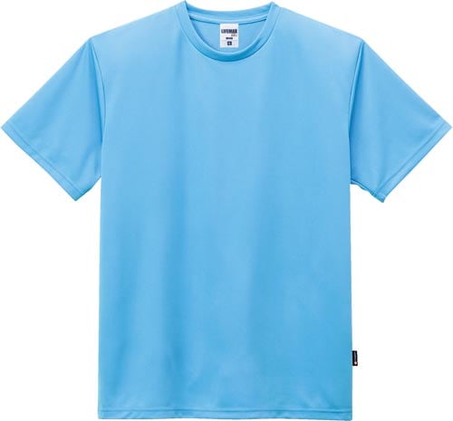 ドライTシャツ(ポリジン加工)サックス XLサイズ