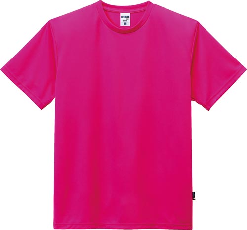 ドライTシャツ(ポリジン加工)ピンク XLサイズ