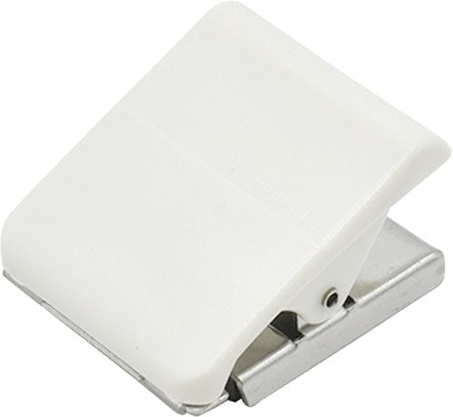ハイブリッドマグネットクリップM白×10