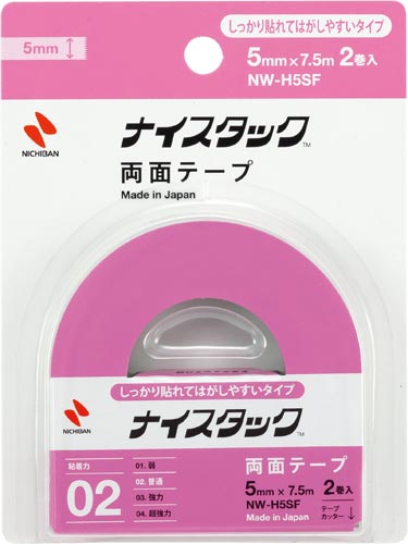 ニチバン 両面テープ ナイスタック しっかり貼れてはがしやすいタイプ