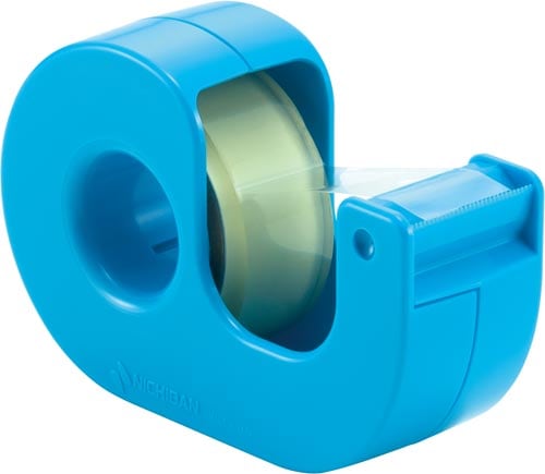 セロテープ小巻カッター付まっすぐSブルー×5