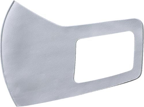 ひんやりマスク3枚 ライトグレー