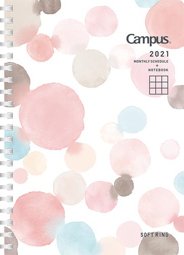 キャンパスソフトリングダイアリーB6水玉