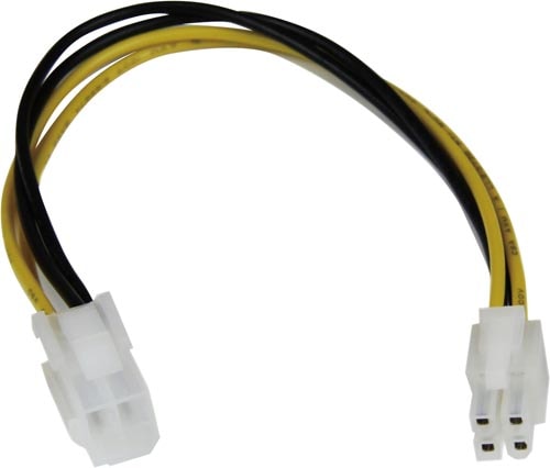 パソコン用ATX12V電源延長ケーブル 20cm