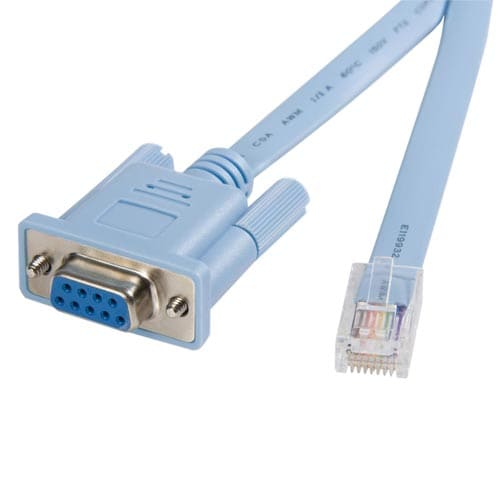 RJ45−DB9 Ciscoコンソールケーブル