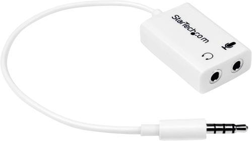 オーディオ分岐ケーブル 4極3極 マイク/イヤホン