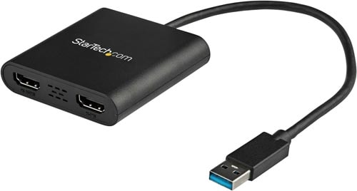 USB 3.0 − 2xHDMI変換アダプタ 4K