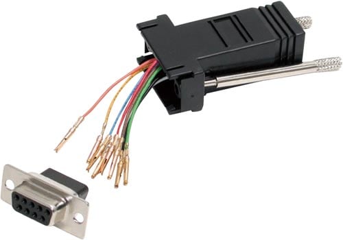 DB9 メス− RJ45 メス 変換アダプタ