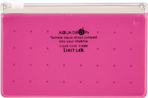 AQUA DROPs クリヤーケースA8 赤×5