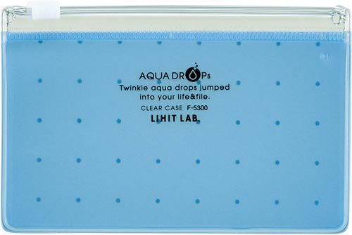 AQUA DROPs クリヤーケースA8 青×5