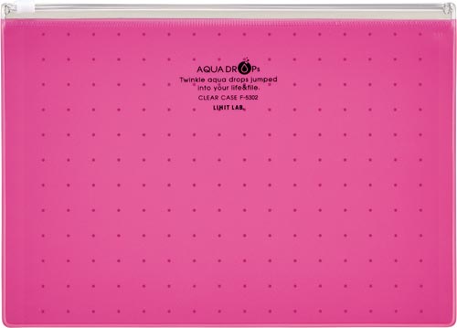 AQUA DROPs クリヤーケースA5 赤×5