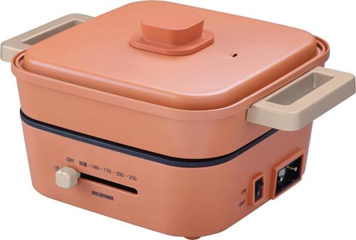 グリル鍋 3枚プレート オレンジ IGU−P3