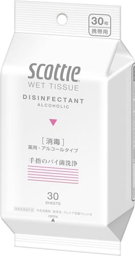 スコッティ ウエットティシュー 消毒 30枚