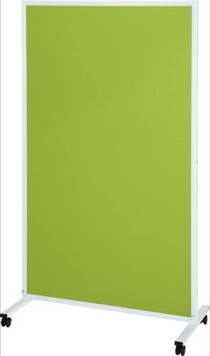クロス&ホワイトボードパーティションライムグリーン