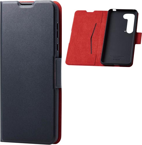 AQUOS R5G用ケース/磁石付/ブラック