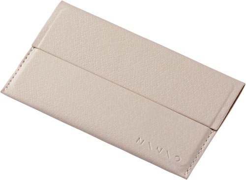 名刺入れ/パールグレー×オーカーイエロー