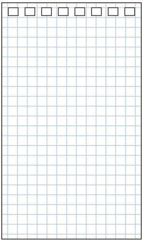 ツイストメモ<専用リーフ薄色方眼罫> メモサイズ