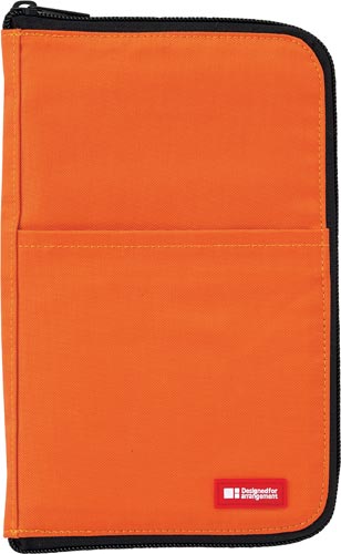 ペンケース(フラットタイプ)ワイド 橙